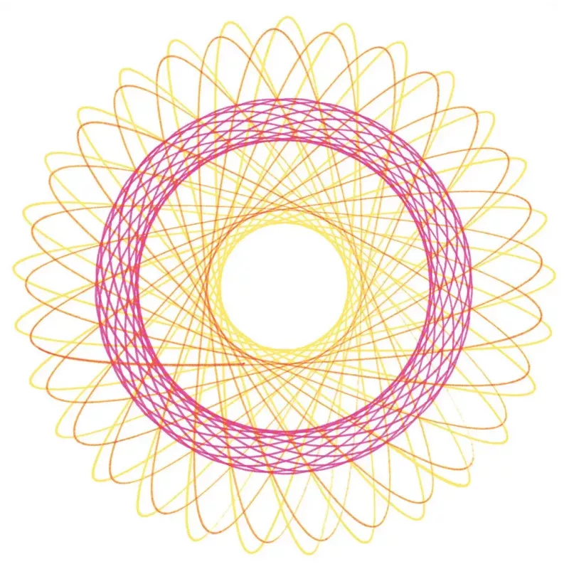 Kinder-Spirograph Ravensburger 297740 met sjabloon en 2 pennen, meerkleurig, voor kinderen vanaf 6 jaar
