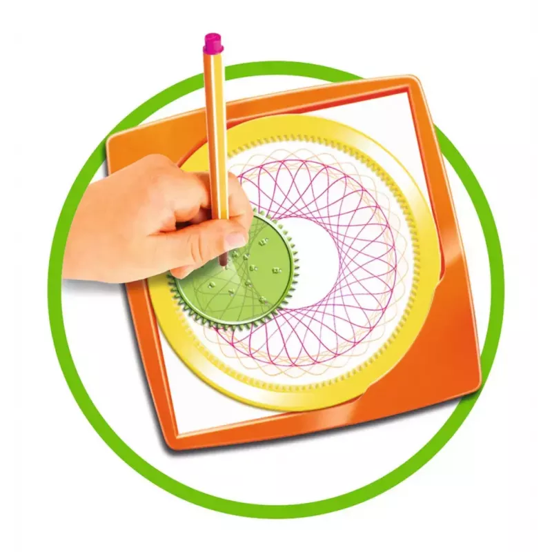 Kinder-Spirograph Ravensburger 297740 met sjabloon en 2 pennen, meerkleurig, voor kinderen vanaf 6 jaar