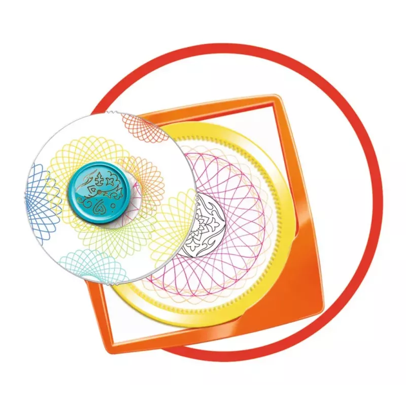 Kinder-Spirograph Ravensburger 297740 met sjabloon en 2 pennen, meerkleurig, voor kinderen vanaf 6 jaar