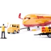Siku DHL vrachtvliegtuig met accessoires voorgemonteerd
