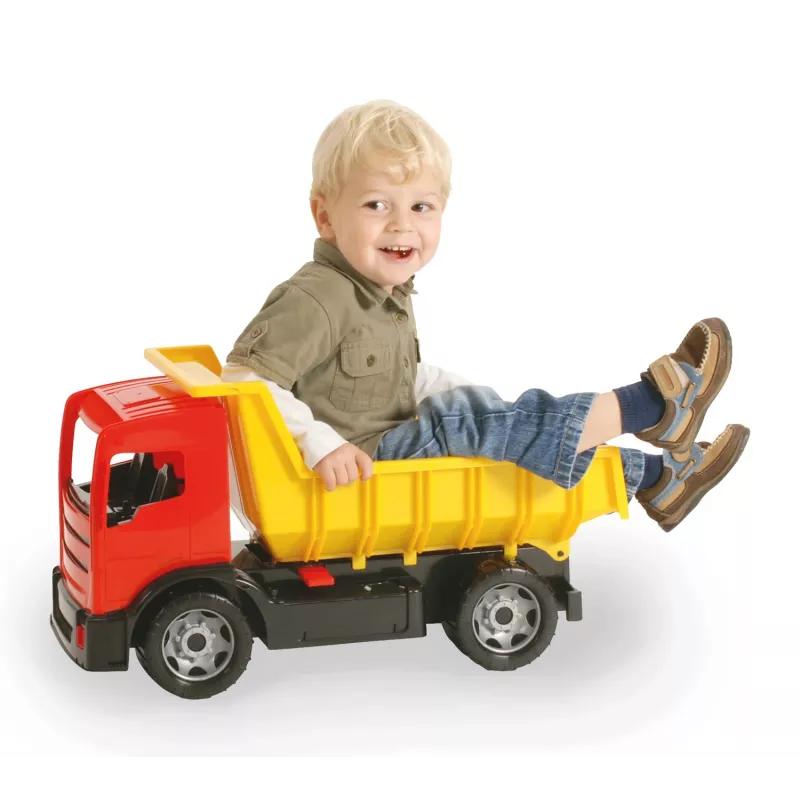Vrachtwagen Lena GIGA TRUCKS kiepwagen blauw rood assorti