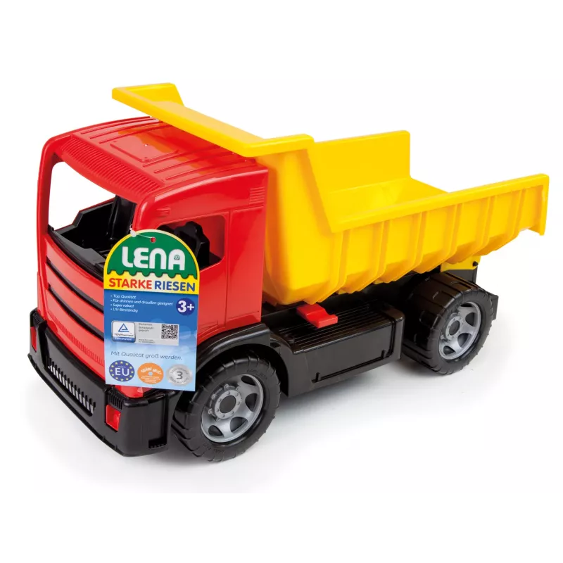 Vrachtwagen Lena GIGA TRUCKS kiepwagen blauw rood assorti