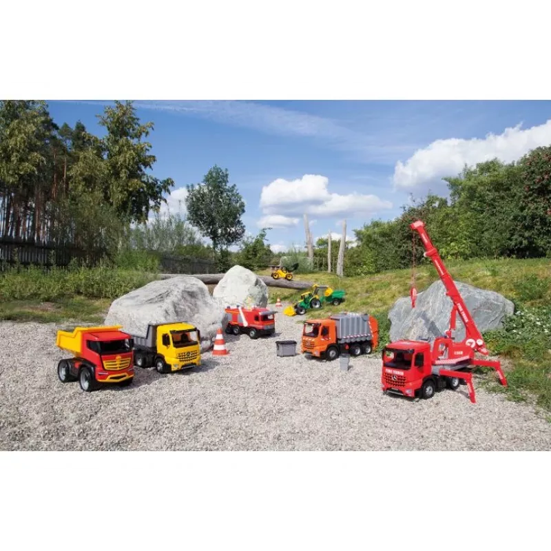 Tractor Lena GIGA TRUCKS ZL-02080 met voorlader & graafmachine