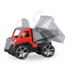 Kiepwagen Lena TRUXX 29cm rubber staal grijs rood