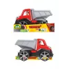 Kiepwagen Lena TRUXX 29cm rubber staal grijs rood