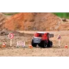 Kiepwagen Lena TRUXX 29cm rubber staal grijs rood