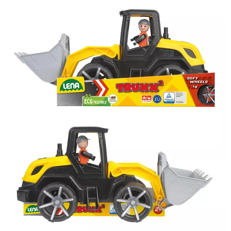 LENA TRUXX² 04532 speelgoed-shovel met figuur, geel