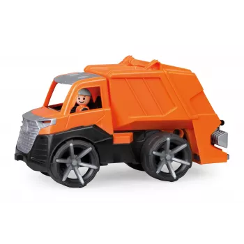 Vuilniswagen Lena TRUXX SM04534 rubber staal oranje 2+ jaar