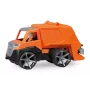 Vuilniswagen Lena TRUXX SM04534 rubber staal oranje 2+ jaar