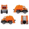 Vuilniswagen Lena TRUXX SM04534 rubber staal oranje 2+ jaar