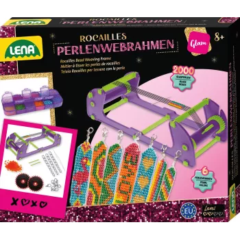Kralenweefraam Lena 42722 rocailles – in hoogte verstelbaar, licht weefraam