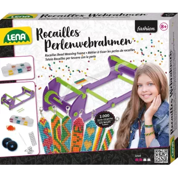 Kralenweefraam Lena 42722 rocailles – in hoogte verstelbaar, licht weefraam