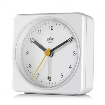 Braun BC03W quartzwekker wit