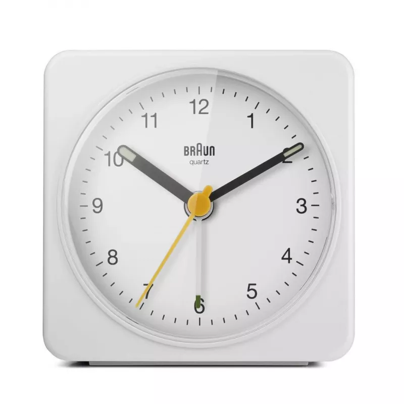 Braun BC03W quartzwekker wit