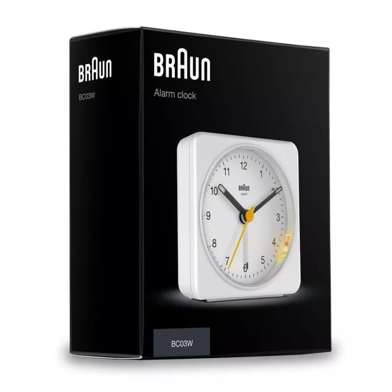 Braun BC03W quartzwekker wit