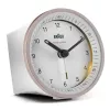 Braun BC07 quartzwekker roze, wit