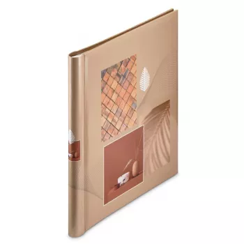 Hama Singo II zelfklevend fotoalbum, 28x31 cm, 20 witte pagina's, terracotta (00007638)