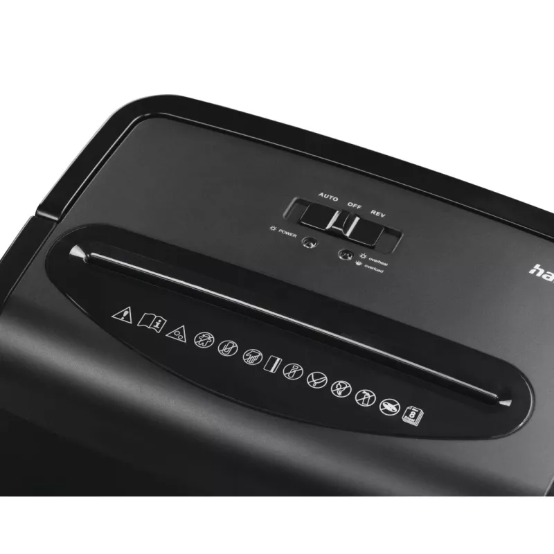 Hama Premium M8 papiervernietiger microsnij-vernietiging 68 dB 22 cm zwart
