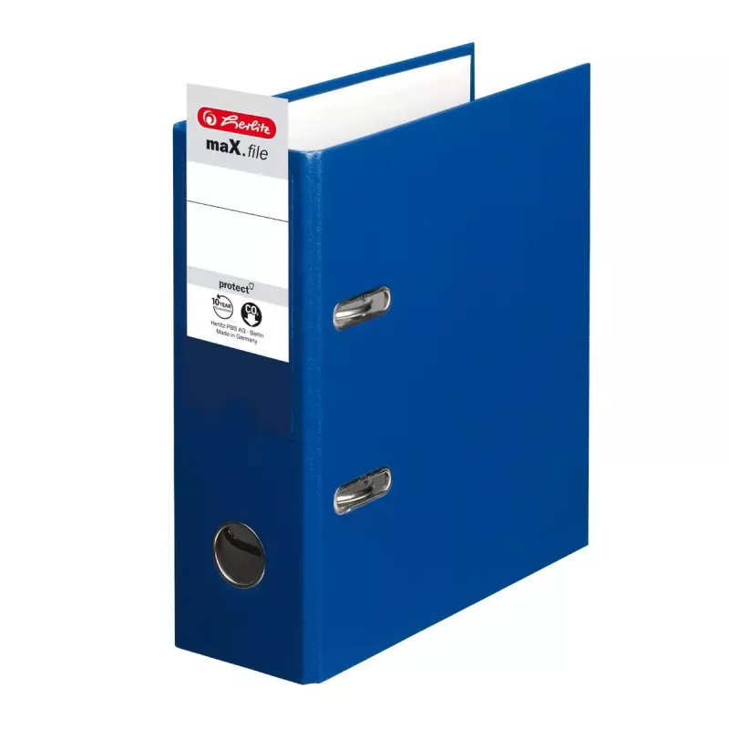 herlitz PP-ordner 10842326, A5 staand, 75 mm rug, blauw