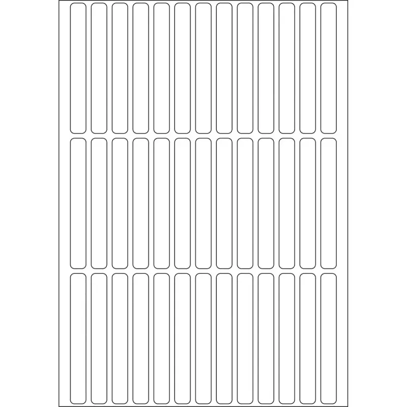 Multifunctionele etiketten HERMA 6x50 mm wit papier mat 1248 stuks