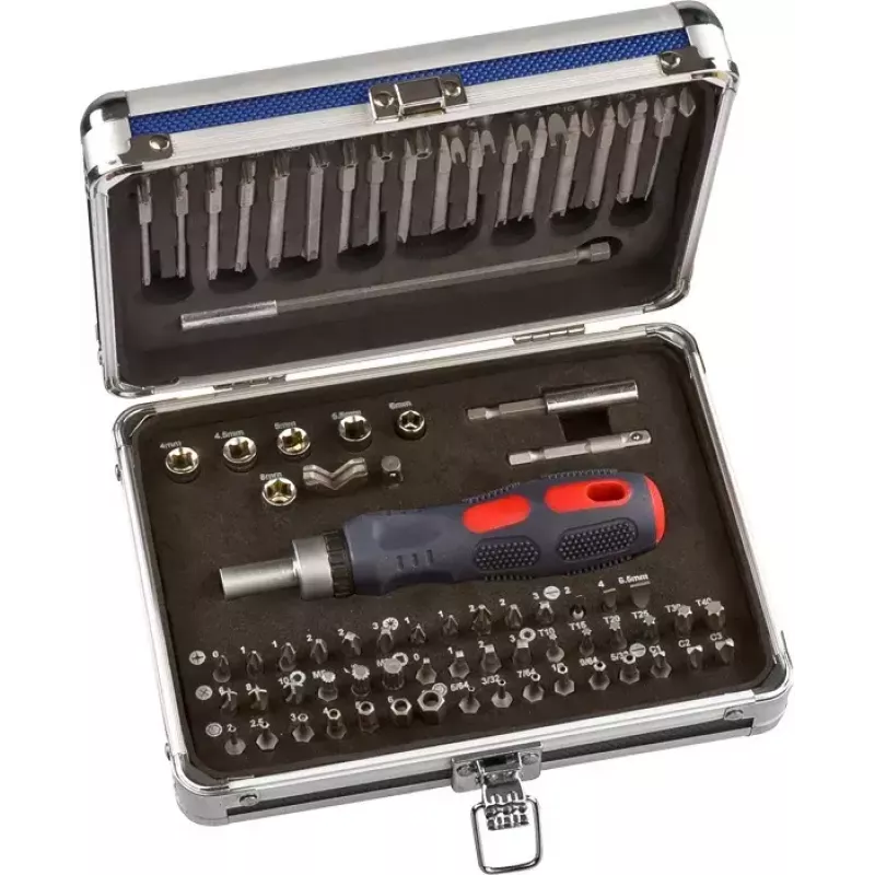 Schroevendraaier-bitset KWB 106800 63-delig
