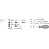 Schroevendraaier-bitset KWB 106800 63-delig