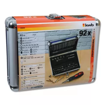 Schroevendraaier-bitset KWB 106800 63-delig