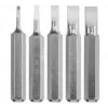 Schroevendraaier-bitset KWB 128540 — 5 stuks, platte punten, 28 mm