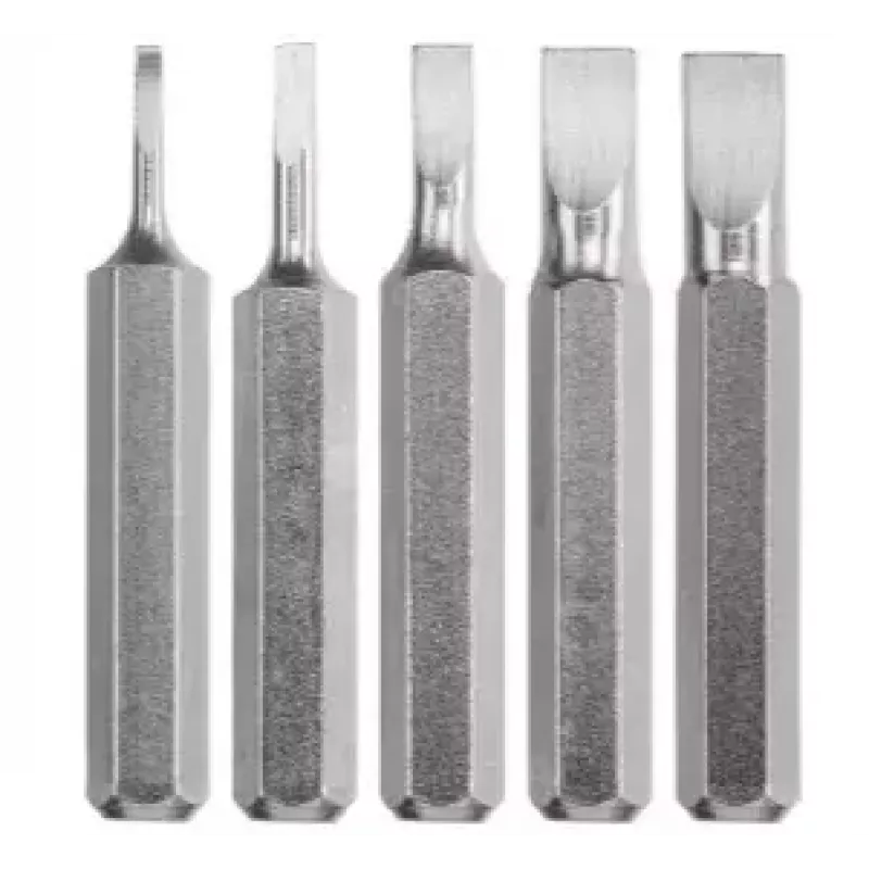 Schroevendraaier-bitset KWB 128540 — 5 stuks, platte punten, 28 mm