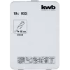 Borenset KWB 421856 19 stuks spiraalboren 1,0 - 10 mm