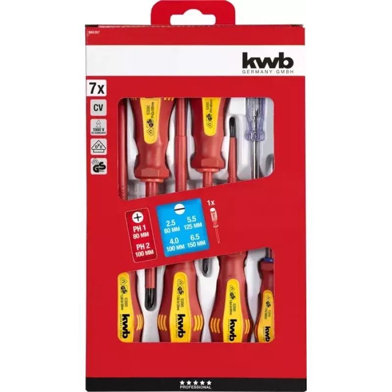 Handmatige schroevendraaierset KWB 665307