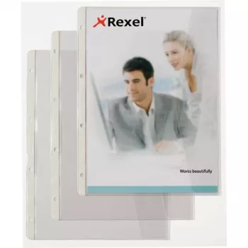 Rexel documentenmap met klepdeksel, 210 x 297 mm (A4), transparant, 0,13 mm, 233 mm, 301 mm, 2 mm