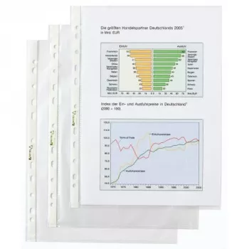 Rexel hoes - premium kwaliteit, 210 x 297 mm (A4), transparant, polypropyleen (PP), staand formaat, 10 st.