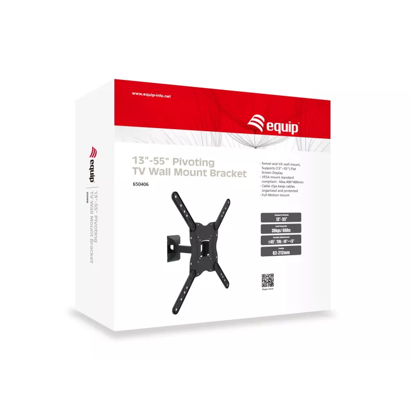 Equip 13 inch-55 inch draaibare tv-muurbeugel