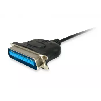 Equip USB-A naar parallel (Centronics 36) adapterkabel, 1,5 m, zwart