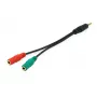 Equip 147943 audiokabel 1,5 m 2 x 3,5 mm 3,5 mm zwart