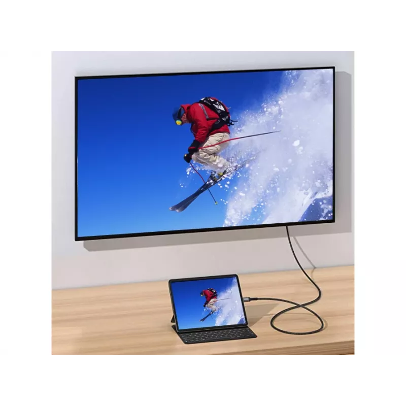 Equip USB-C naar DisplayPort premiumkabel, M/M, 2,0 m, 8K/60Hz