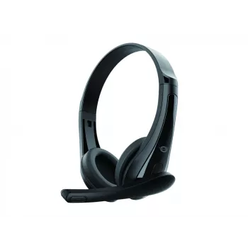 Bedrade headset CONCEPTRONIC POLONA06B3T, stereo 3,5 mm, microfoon met ruisonderdrukking, supraauraal, 20–20000 Hz, 1,8 m kabel, zwart