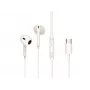 Bedrade in-ear-headset CONCEPTRONIC BRENDAN02W USB-C, in-ear, 20–20000 Hz, 1,2 m kabel, wit