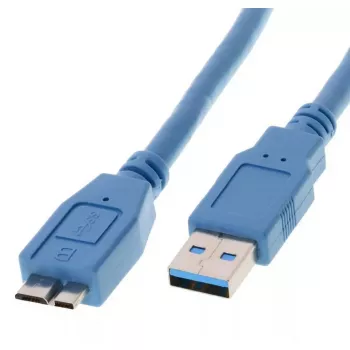 USB-kabel Helos 014688 USB 3.2 Gen 1 1m blauw