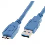 USB-kabel Helos 014688 USB 3.2 Gen 1 1m blauw