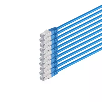 Netwerkkabel S/CONN 75711-H0.25B-SET10 blauw 0,25m