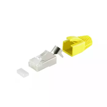Kabelstekker RJ-45 ShiverPeaks 72067-Y geel