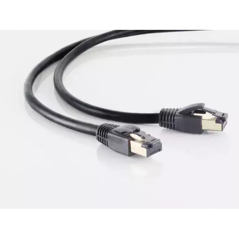Netwerkkabel S/CONN 08-41015 zwart 0,5 m Cat8.1 F/FTP