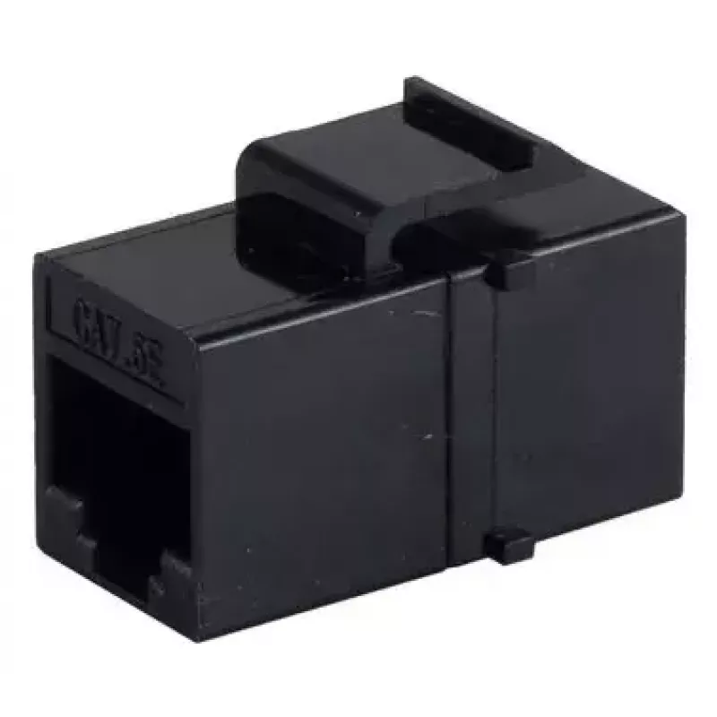 Keystone-module ShiverPeaks S/CONN 08-10005 plat zwart RJ-45