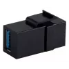 Keystone-module ShiverPeaks S/CONN 08-10041 vlak zwart USB A