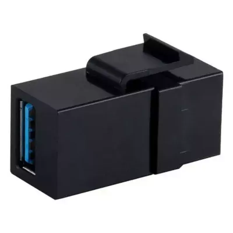 Keystone-module ShiverPeaks S/CONN 08-10041 vlak zwart USB A