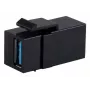 Keystone-module ShiverPeaks S/CONN 08-10041 vlak zwart USB A