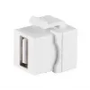 Keystone-module ShiverPeaks 08-10044 vlak wit USB A