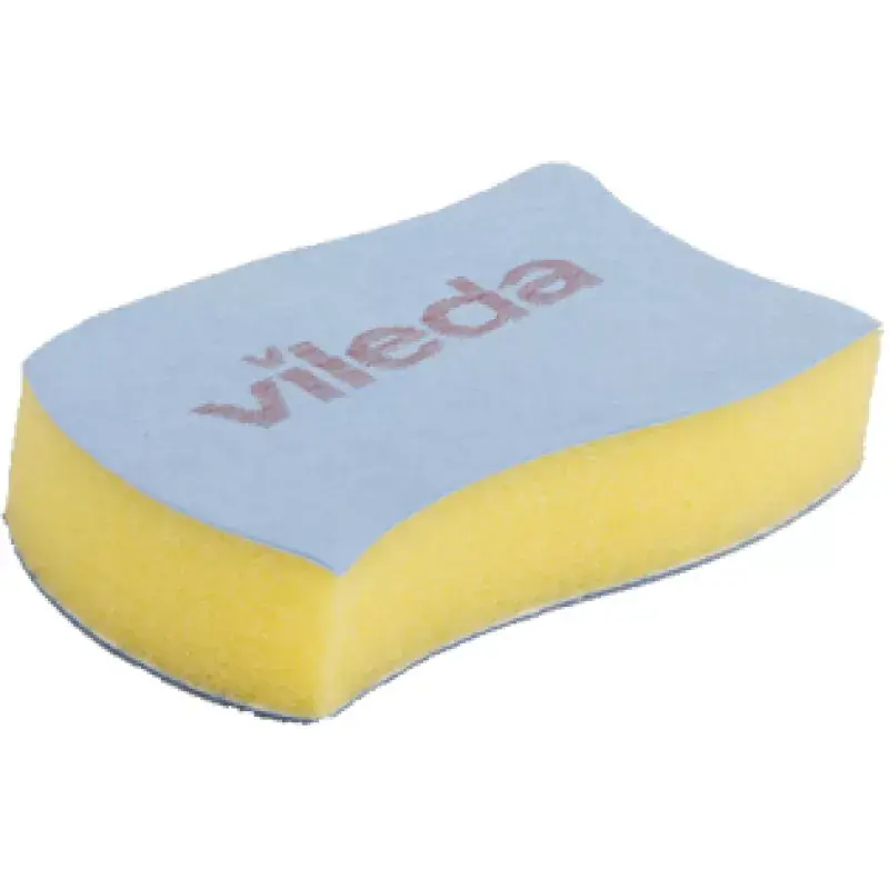 Reinigingspads Vileda Glitzi Ceran blauw geel 2 stuks